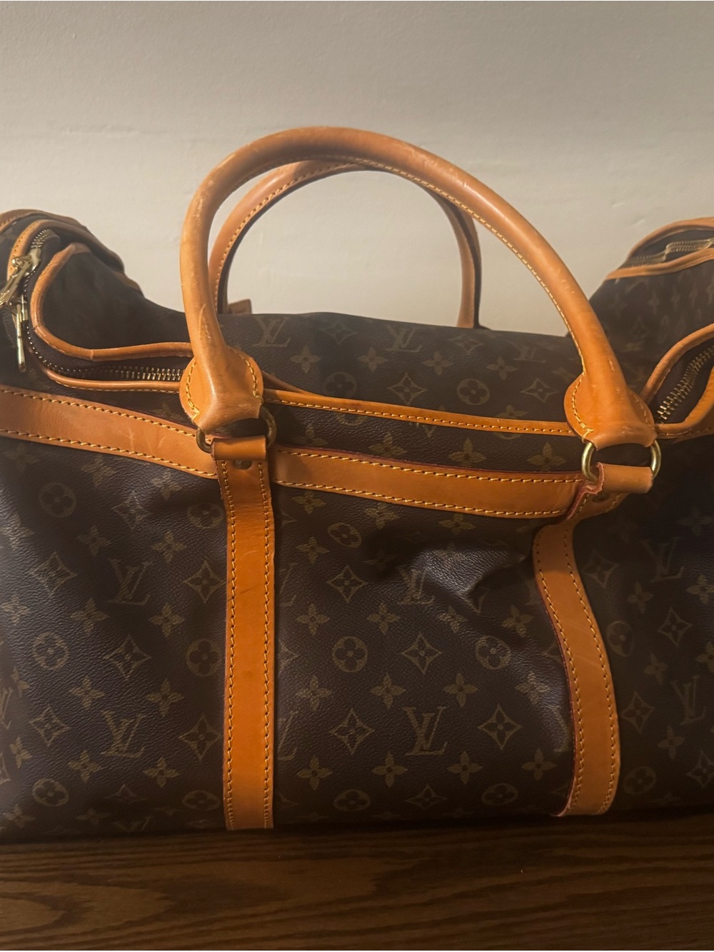 Louis Vuitton Monogram Canvas Duffel with Vachetta Leather Trim